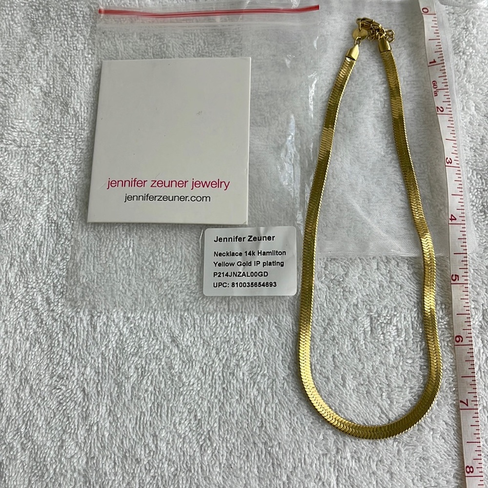 Jennifer Zeuner 14k Hamilton Yellow Gold IP PLATED, 7”